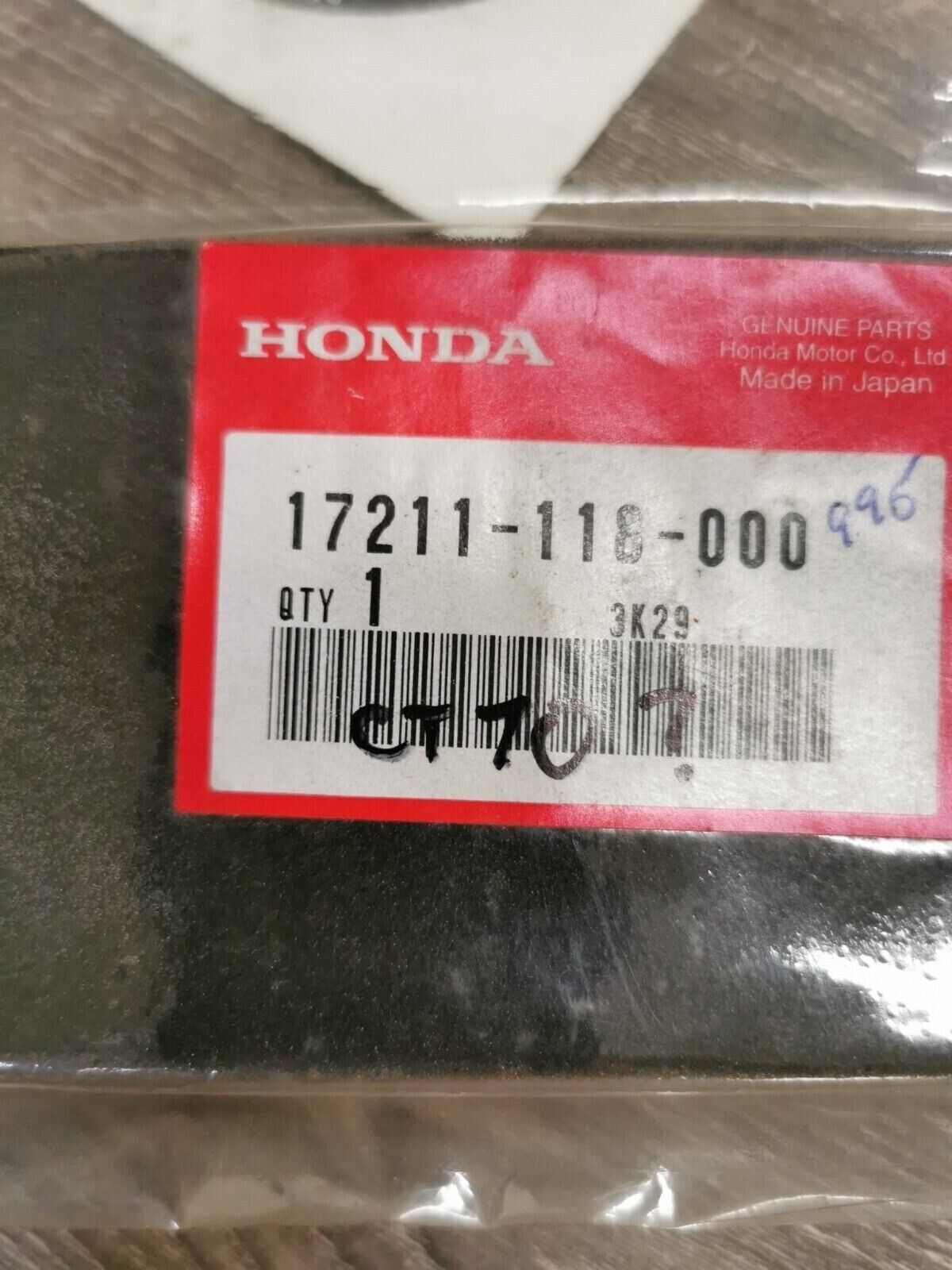 NOS HONDA CT70 AIR FILTER 17211-118-000 H59