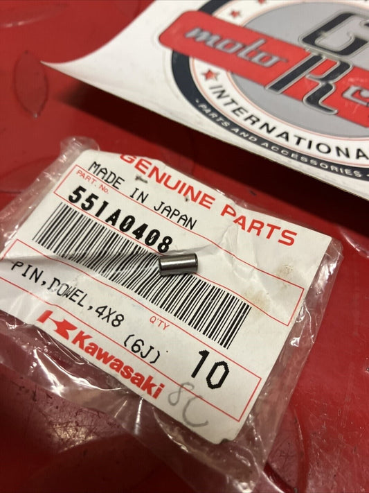 NOS KAWASAKI DOWEL PIN 4X8 551A0408 K13