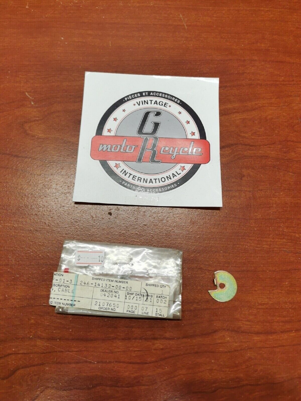 NOS Yamaha CABLE STOPPER 246-14132-00-00 Y69