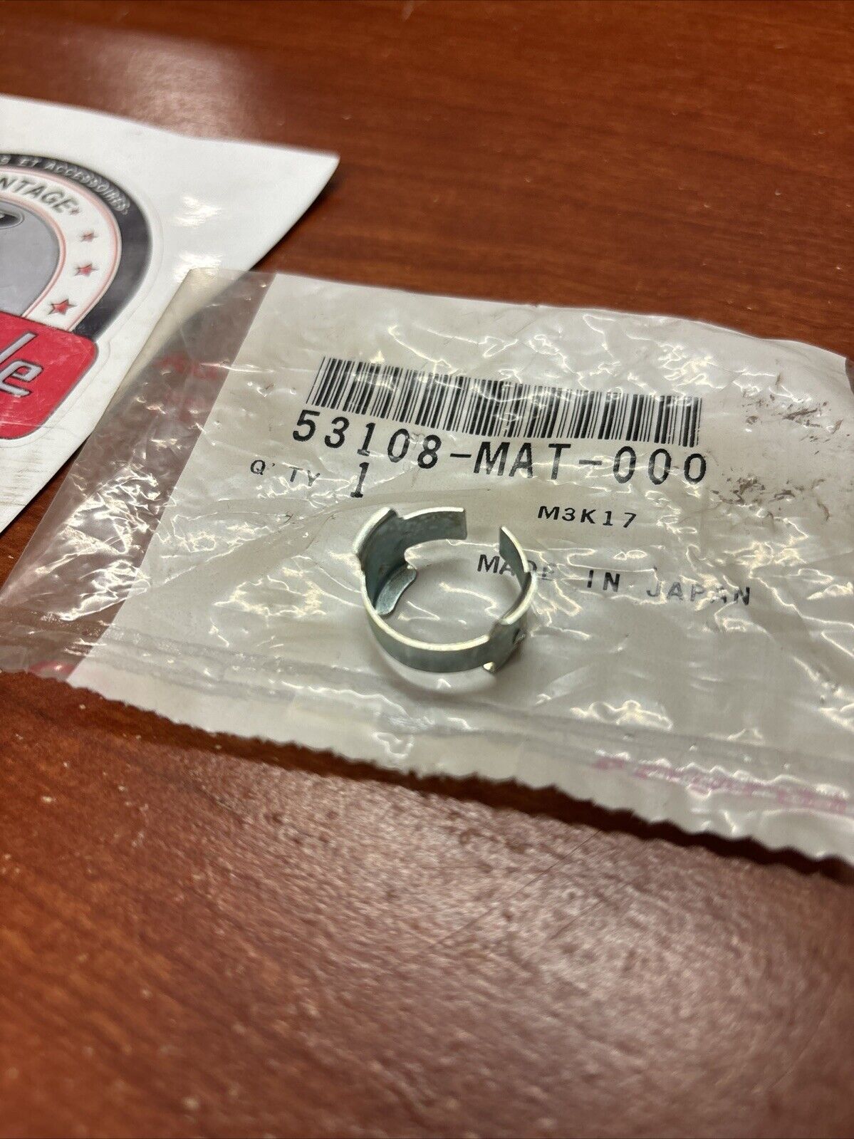 NOS Honda CB1100SF CBR1100XX CBR600RR HANDLE WEIGHT SNAP RING 53108-MAT-000 H172