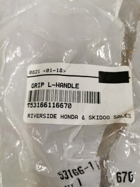 NOS HONDA CR125M CR80R CT125 CT185 CT200 GRIP LEFT HANDLE 53166-116-670 H157