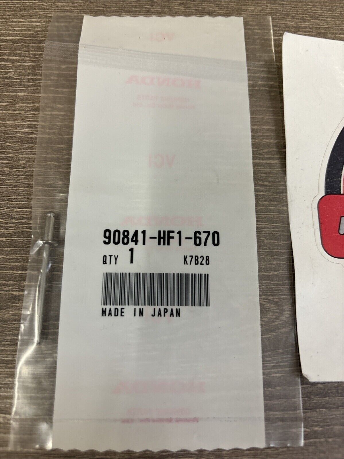 NOS Honda TRX200 TRX250X TRX300 TRX350 TRX90 POP RIVET (3.2) 90841-HF1-670 H125