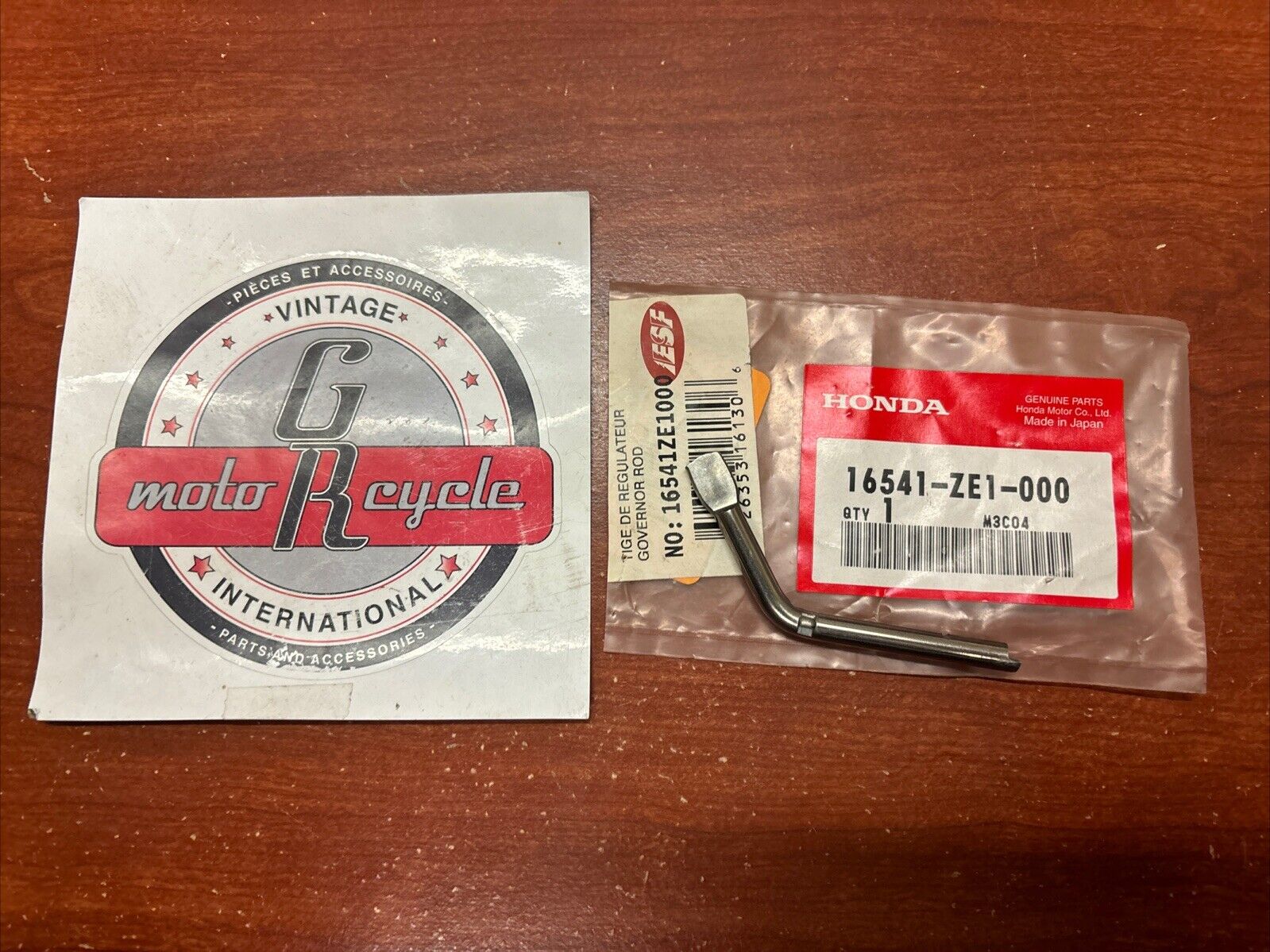 NOS Honda GX110 GX120 GX140 GX160 GX200 GOVERNOR ARM SHAFT 16541-ZE1-000 H184