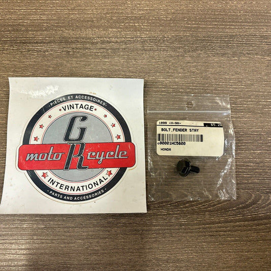 NOS Honda FL400R GL1500CF NR750 TRX300FW FENDER STAY BOLT 90001-HC5-600 H158