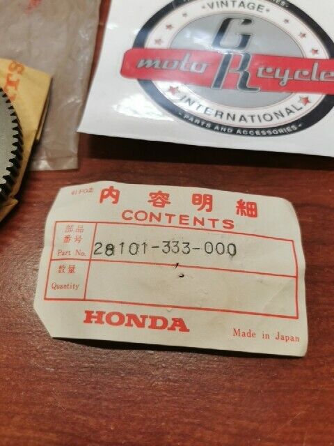 NOS Honda CB350F F1 STARTER GEAR 28101-333-000 H75