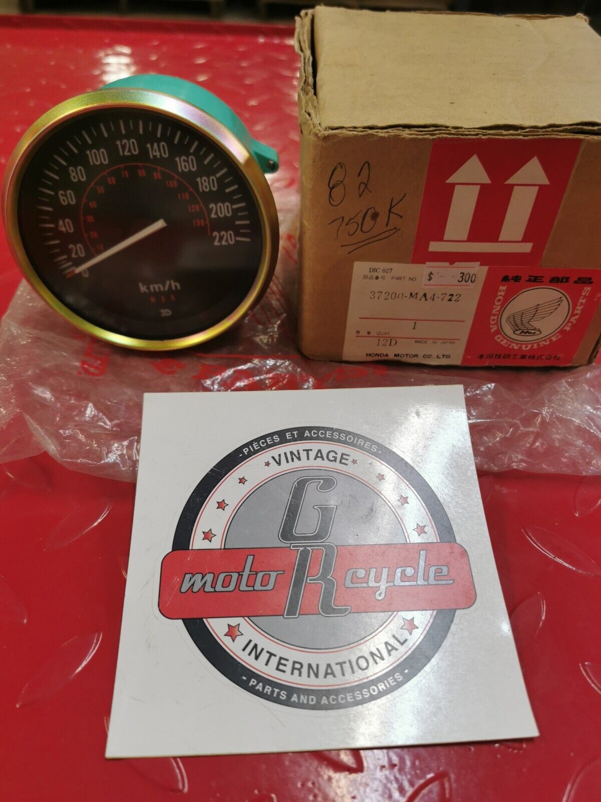 NOS Honda 1982 CB 750 K SPEEDOMETER ASSY. 37200-MA4-722 H13