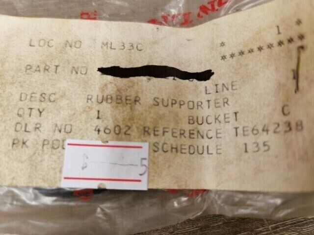 NOS HONDA GX110 GX120 ROBBER ELBOW GASKET 16271-ZE1-000 H72