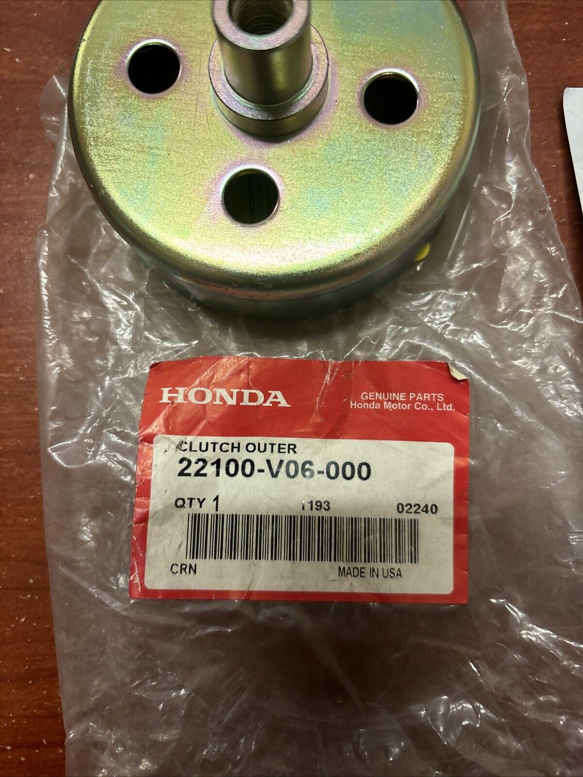 NOS Honda FG100 CLUTCH OUTER 22100-V06-000 H176
