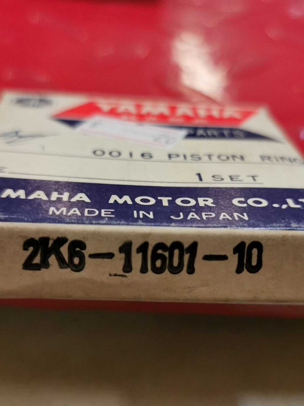 NOS YAMAHA PISTON RING SET 1ST 2K6-11601-20-00 Y33