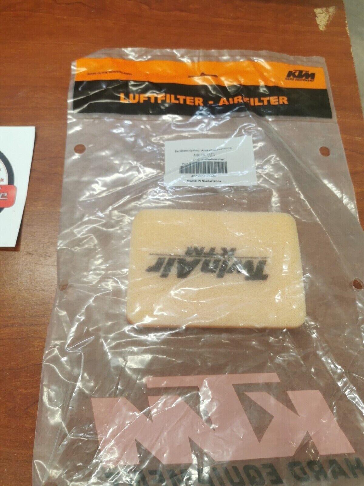 NOS KTM 50SX AIR FILTER 50CC 45106015000 KT3