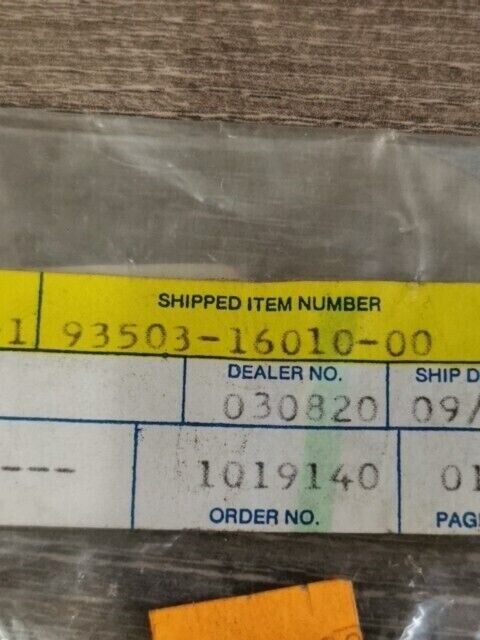 NOS YAMAHA BALL 93503-16010-00 SUB 93503-16003-00 Y112