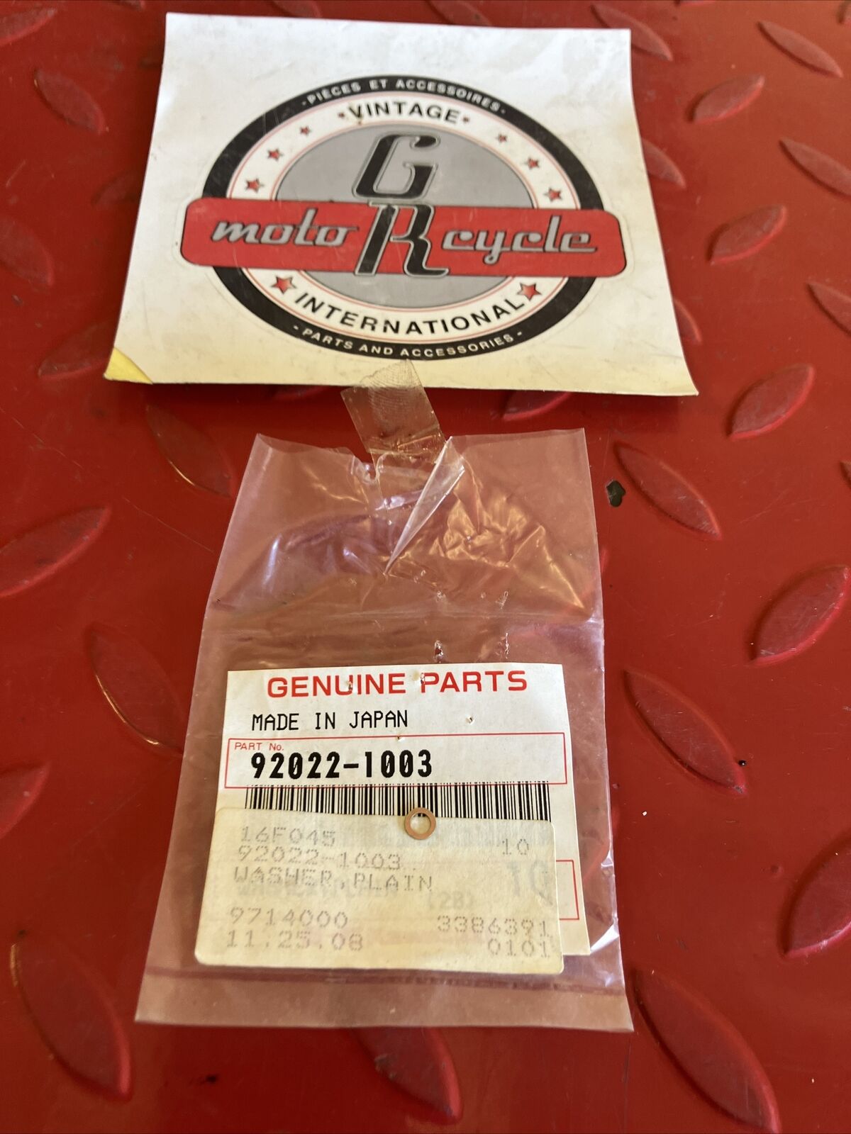NOS Kawasaki CARBURETOR WASHER PLAIN K15