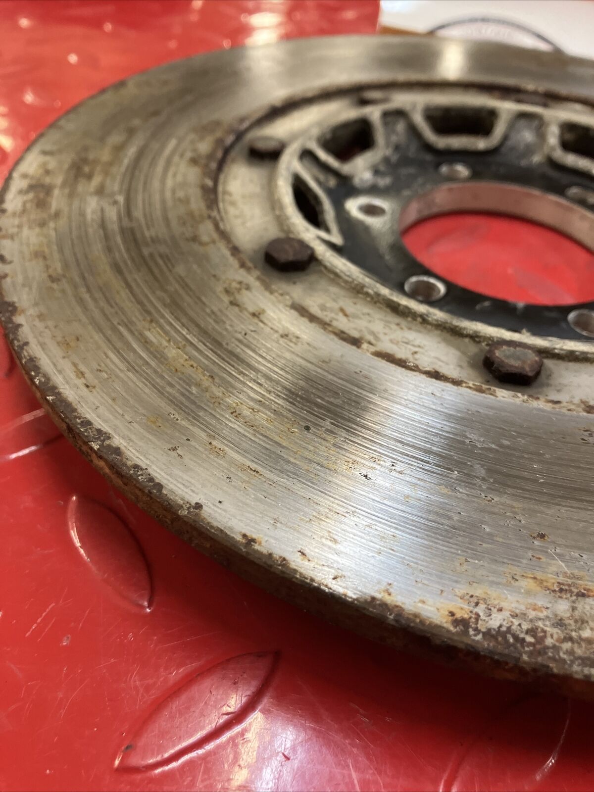 Yamaha RD400 1977 brake disk rotor bracket 351-25832-00-00