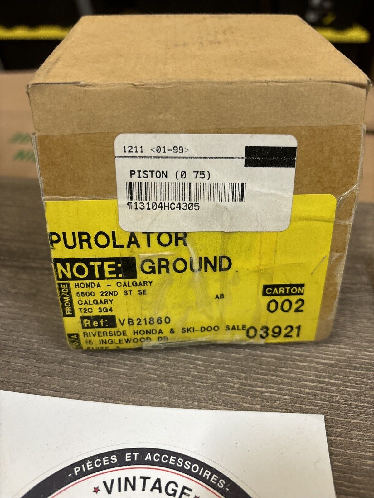 NOS Honda TRX300 TRX300FW PISTON & RING 0.75 13104-HC4-305 13041-HC4-306 H136