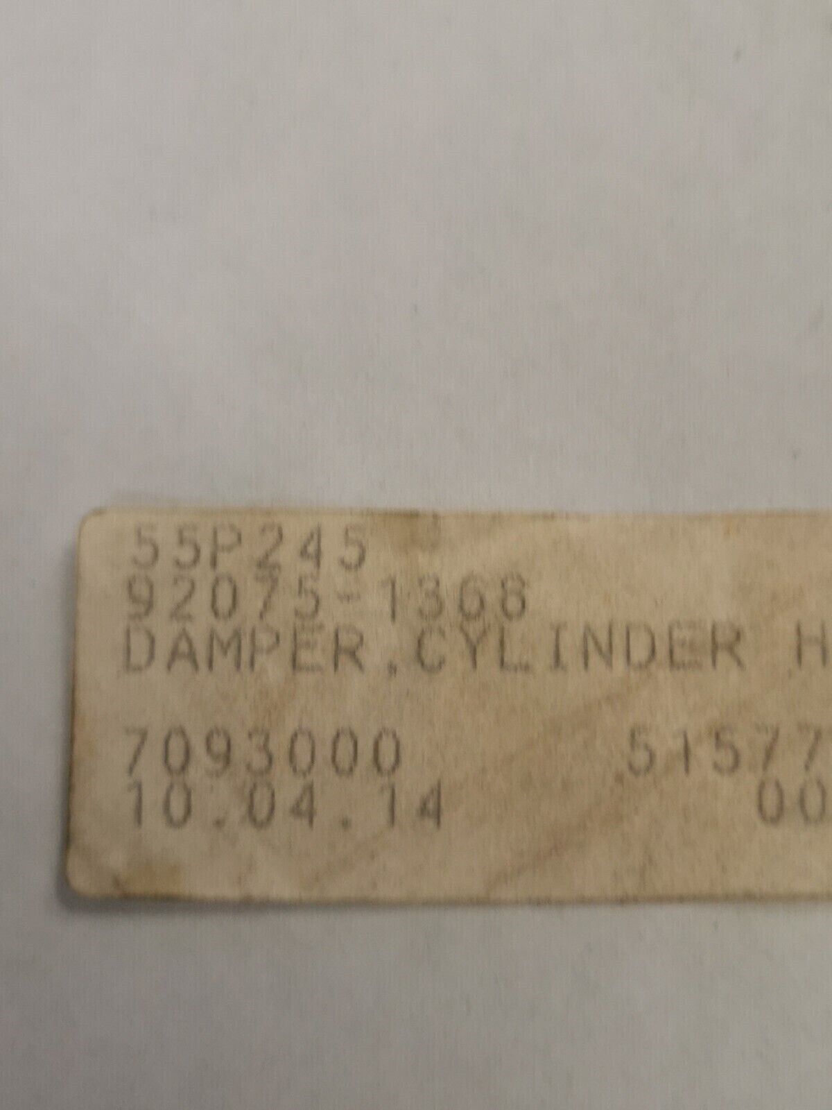 NEW NOS KAWASAKI DAMPER CYLINDER 92075-1368 K32