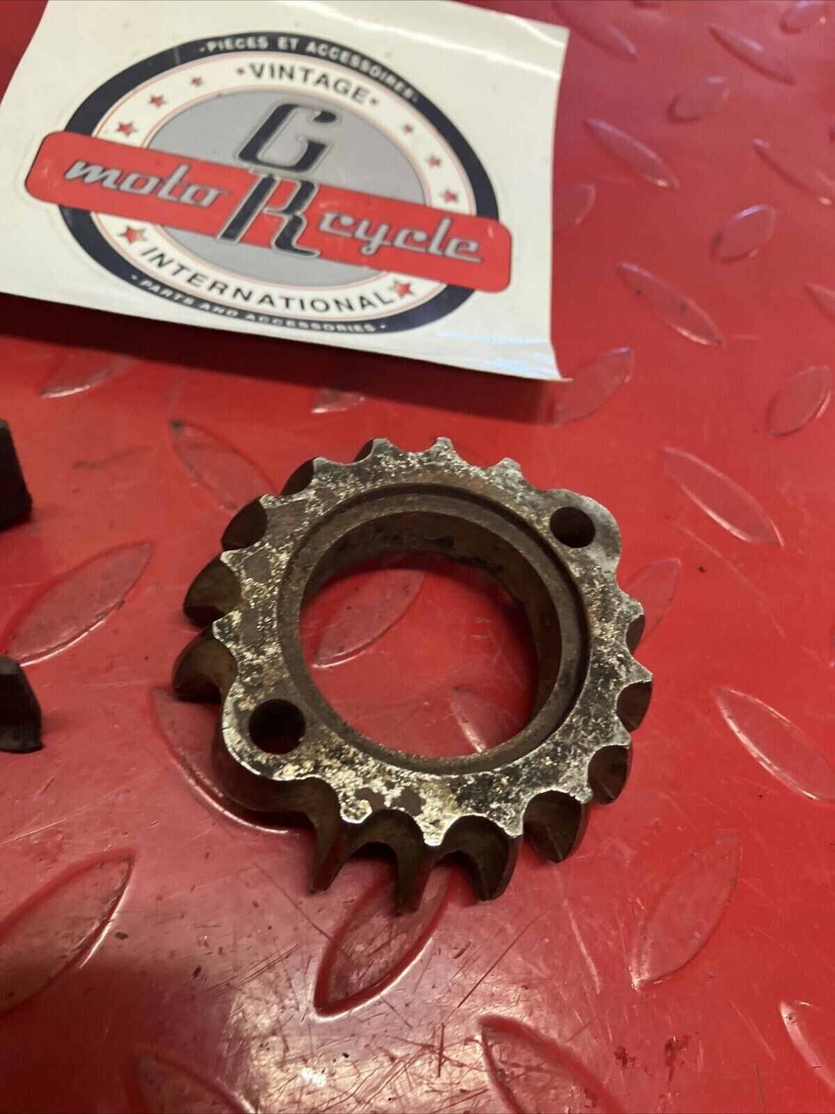 Honda XL100 1974 exhaust muffler pipe joint flange