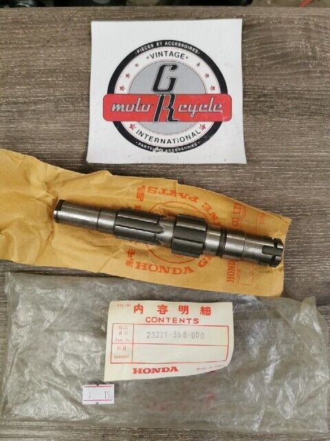 NOS HONDA MT250 ELSINORE 1974 - 1976 COUNTERSHAFT TRANSMISSION 23221-358-000 H87