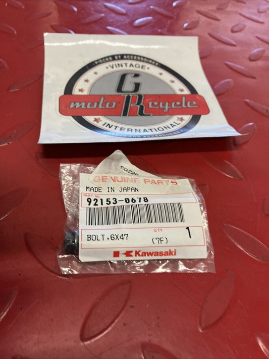 NOS KAWASAKI BOLT 6X47 92153-0678 K12
