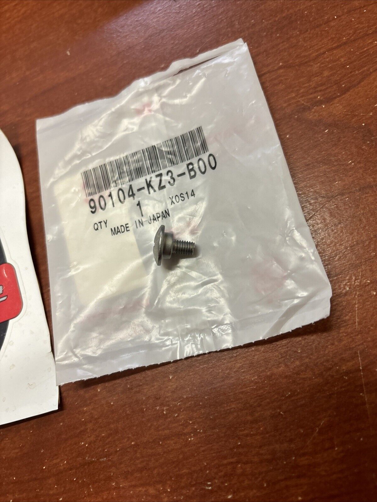 NOS Honda CR125R CR250R CRF50F FES125 SPECIAL SCREW 5MM 90104-KZ3-B00 H135