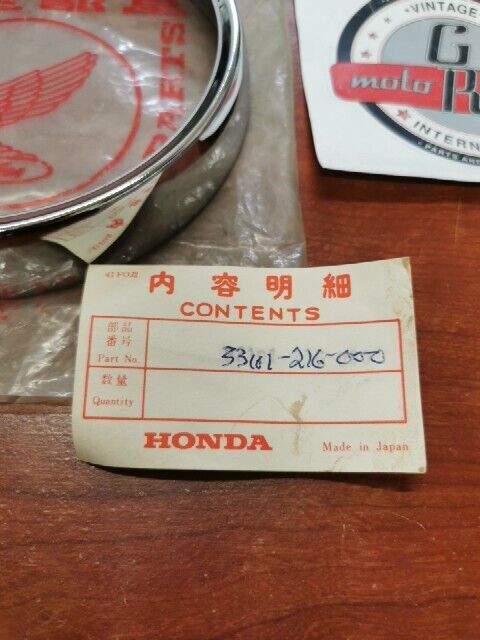 NOS Honda CB93 CB125 CB160 HEADLIGHT RIM 33101-216-000 H80