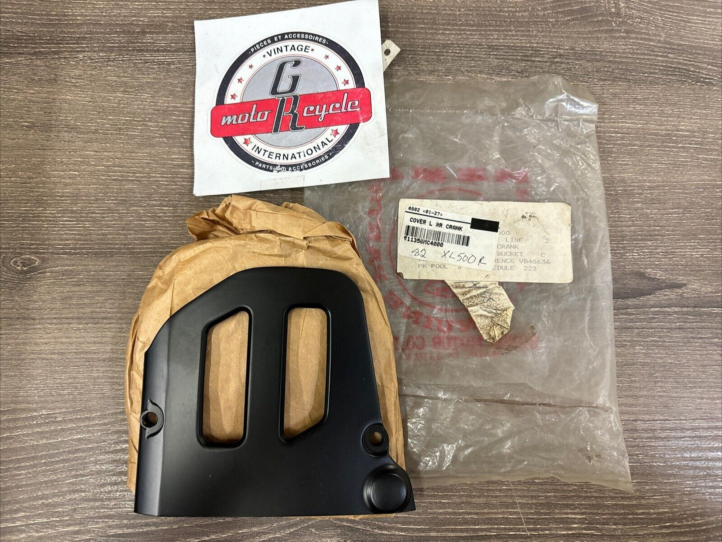 NOS Honda 1982 XL500R LEFT REAR CRANK COVER 11350-MC4-000 H115