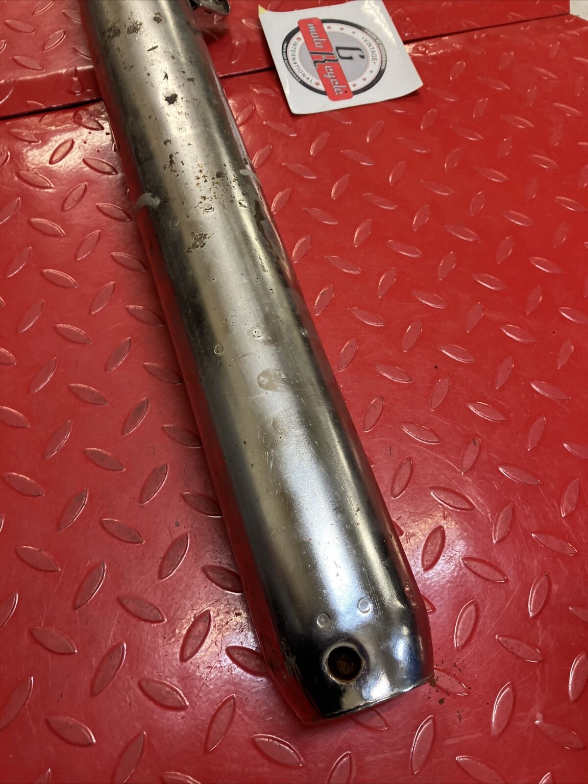 Yamaha RD400 1977 right exhaust pipe silencer 1976 1978
