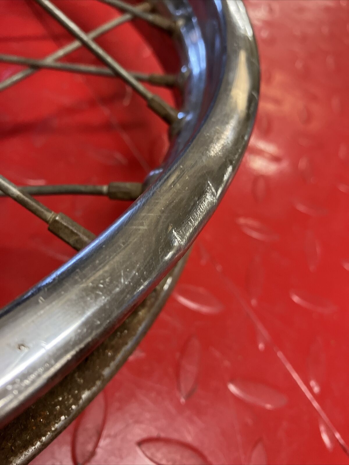 Kawasaki KDX80 1987 rear wheel rim hub 1984 - 1988