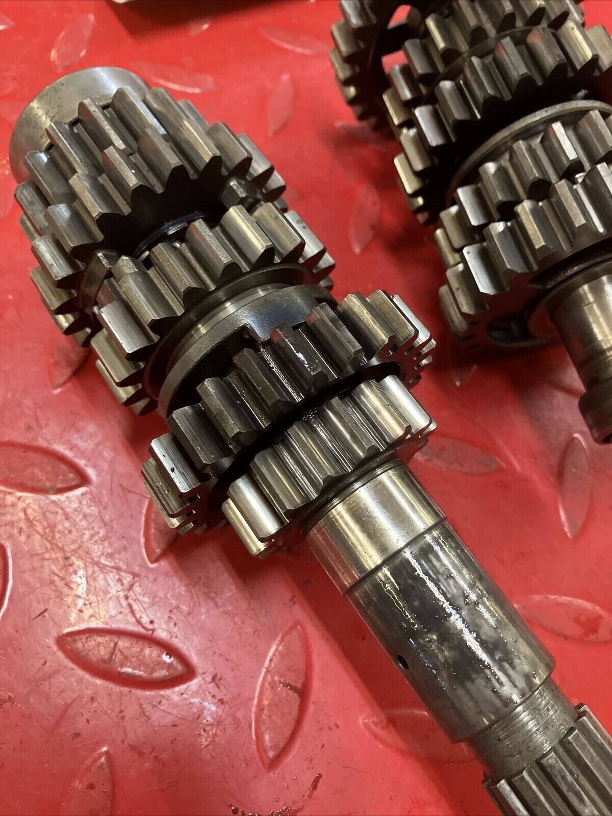 Honda CR250R 1984 transmission mainshaft countershaft main counter shaft gear 2