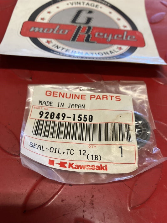 NOS KAWASAKI OIL SEAL TC 12 92049-1550 K12
