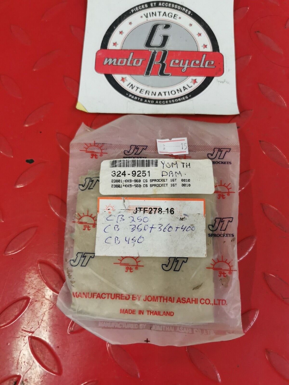 NOS JT HONDA 23801-KPF-960  CB250 CB350 CB360 CB400  Sprocket JTF278 -16 J17
