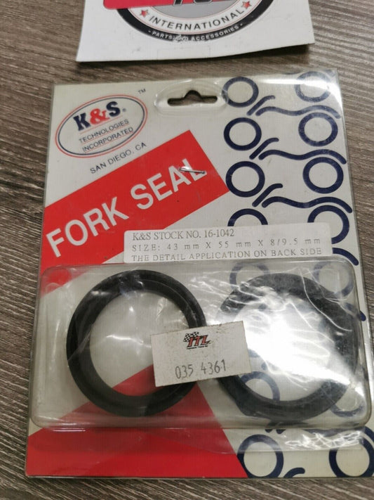 NOS K&S CR125 KX125 KDX220 KX250 ZX-750 FZR-1000  DUST SEAL 16-1042 J18