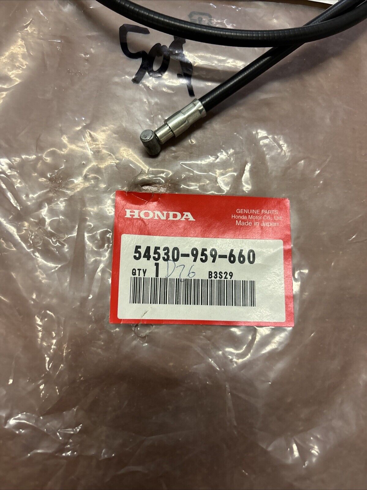 NOS Honda HR17 ROTO-STOP CABLE 54530-959-660 H160