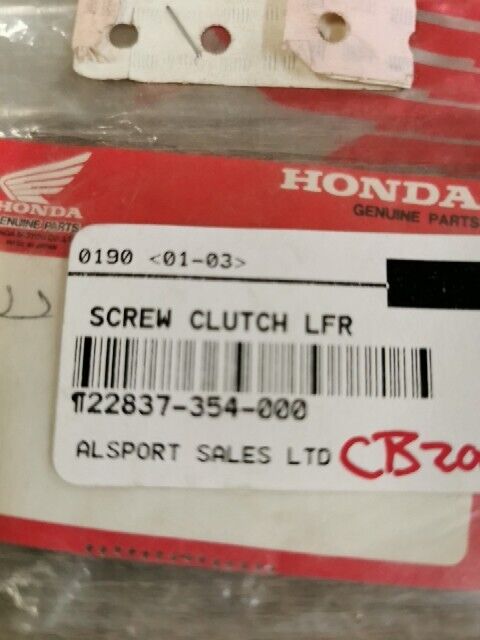 NOS HONDA CB200B CB200T 1974 - 1976 SCREW ADJUST 22837-354-000  H88