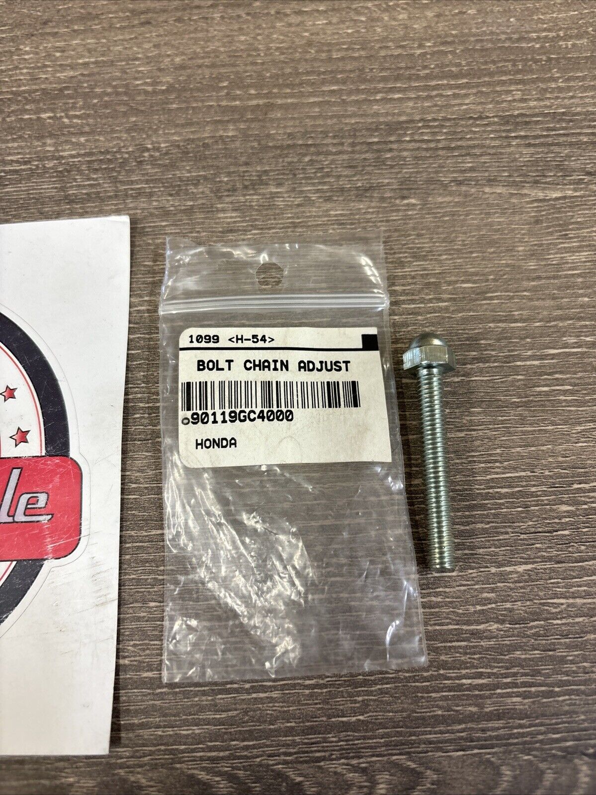 NOS Honda 1982 1983 CR80R CHAIN ADJUSTER BOLT 90119-GC4-000 H131