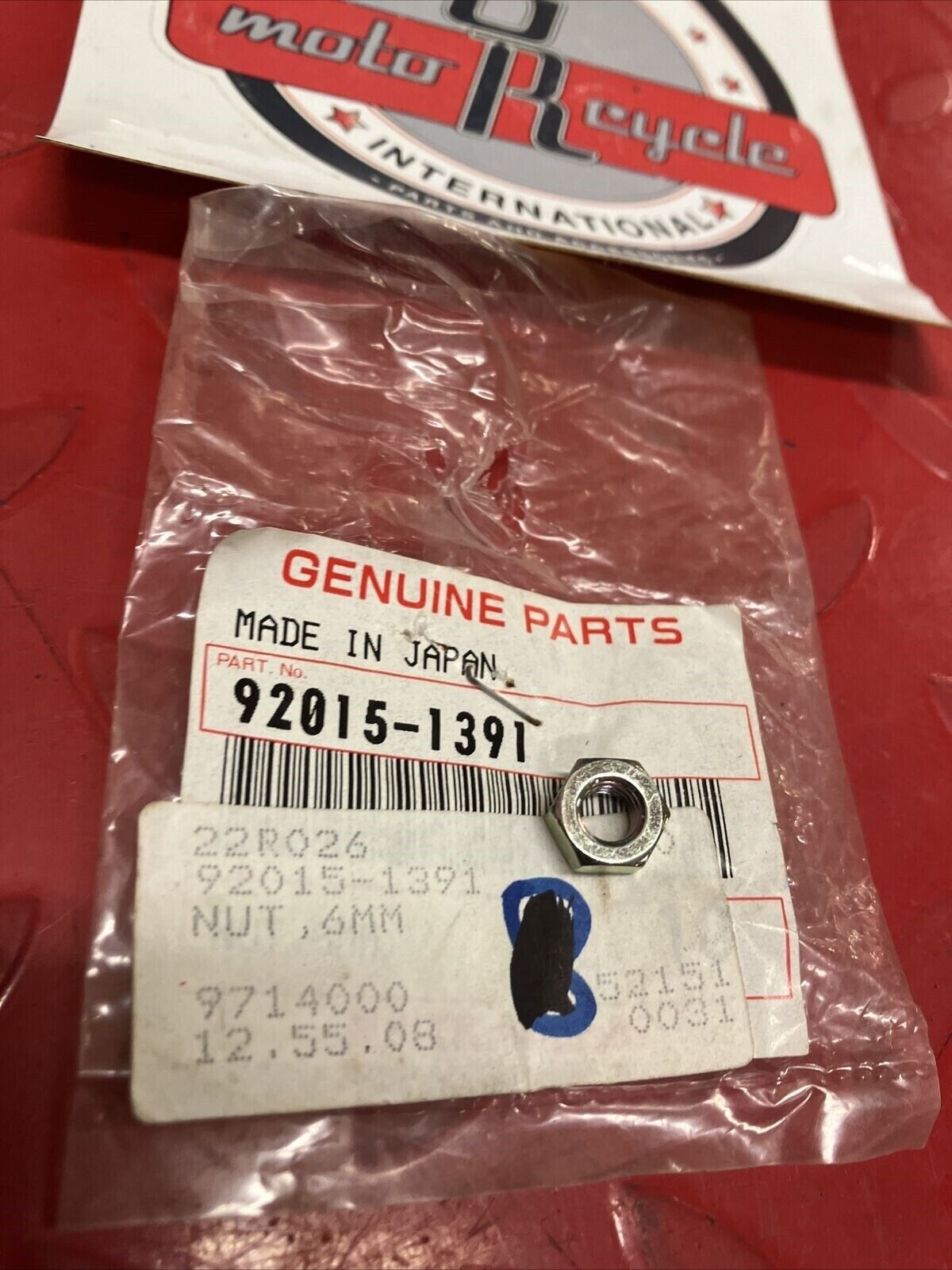 NOS KAWASAKI NUT 6MM 92015-1391 K15