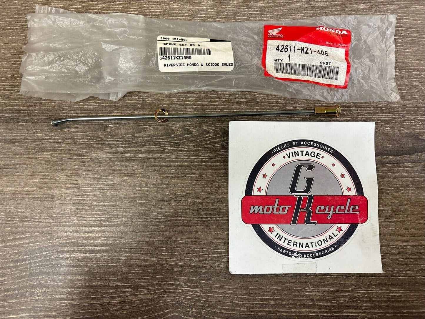NOS Honda 1990 - 1996 XR250R REAR SPOKE SET B 42611-KZ1-405 H125