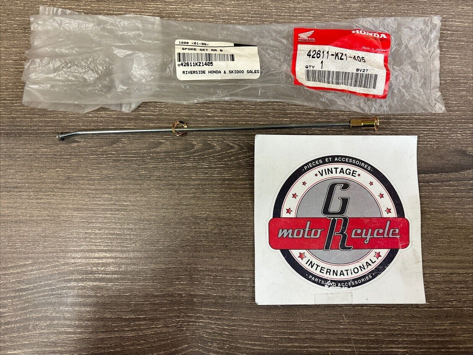 NOS Honda 1990 - 1996 XR250R REAR SPOKE SET B 42611-KZ1-405 H125