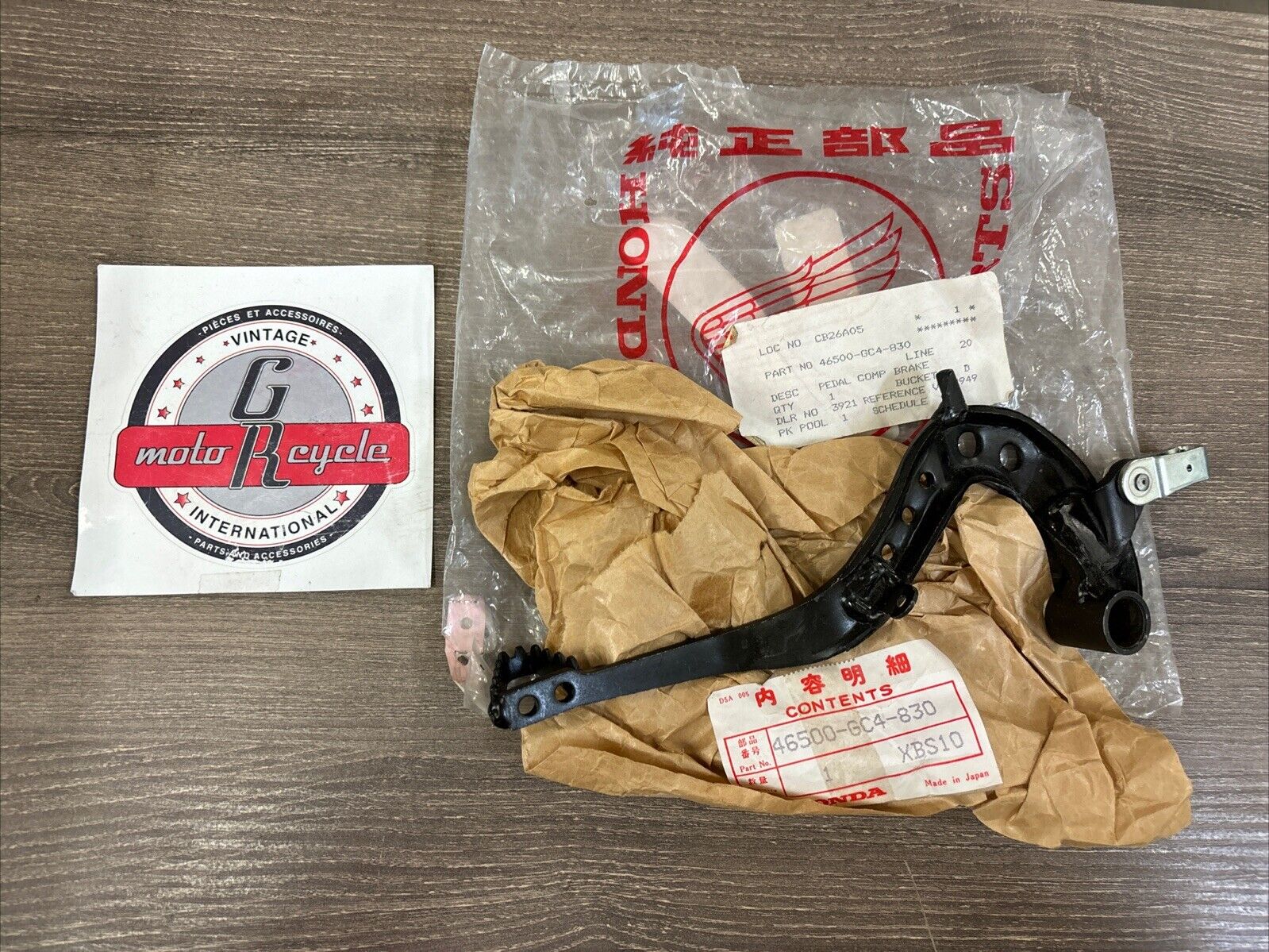 NOS Honda 1985 - 1991 1994 CR80R BRAKE PEDAL 46500-GC4-830 H115