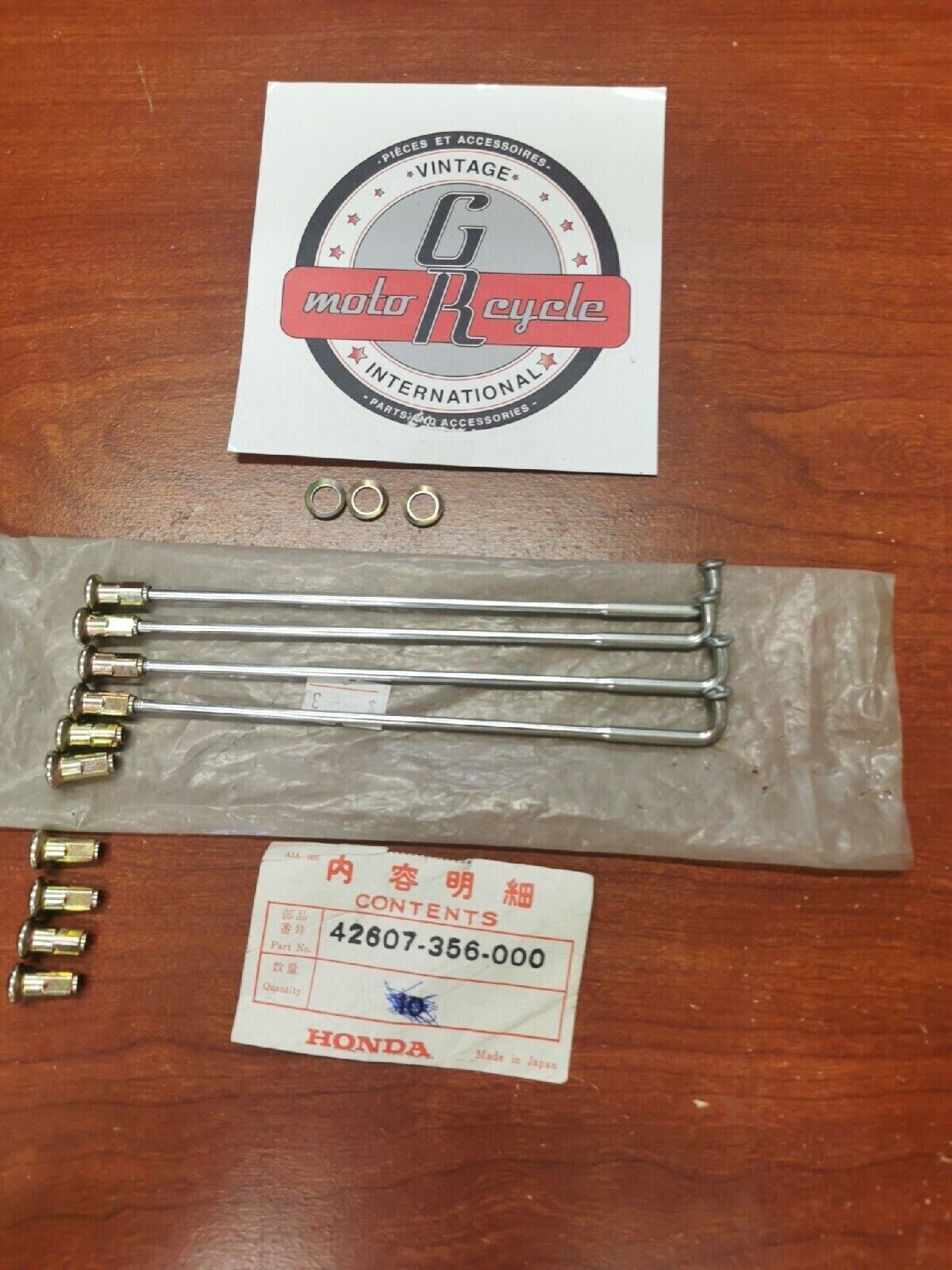 NOS Honda 1976 - 1978 XL350 XL250 SPOKE B, REAR 42607-356-000 H36 