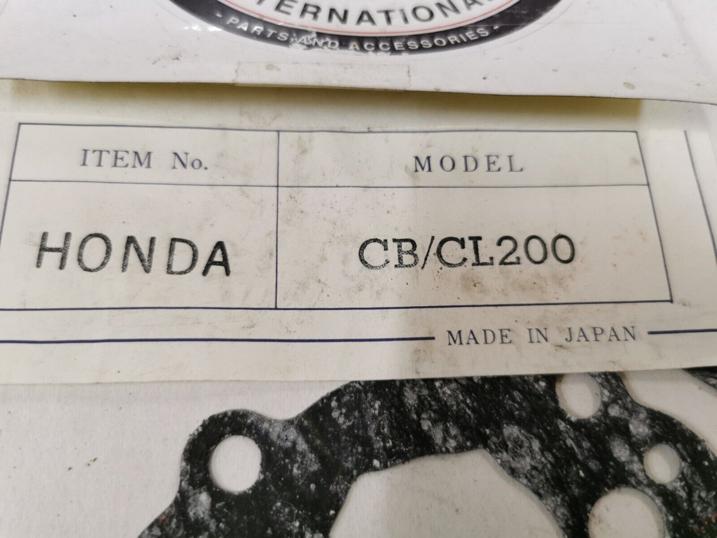 NOS HONDA  CB200 CL200 INCOMPLETE GASKET KIT J49