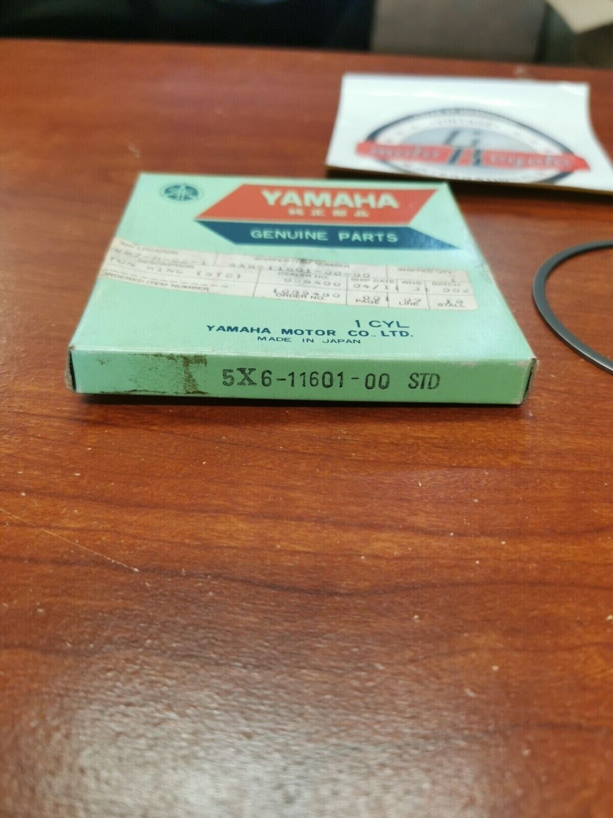 NOS Yamaha YZ490 IT490 WR500 PISTON RING SET STD 5X6-11601-00-00 Y86