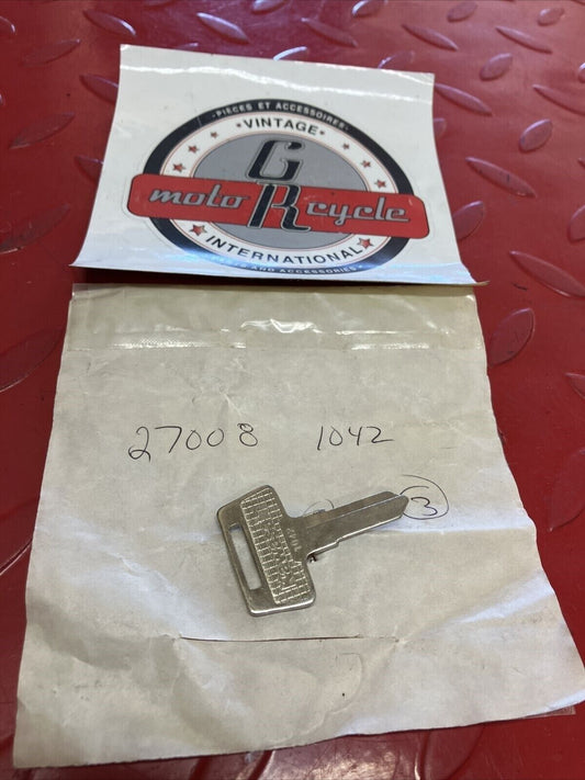 NOS KAWASAKI BLANK KEY LOCK 27008-1042 K12