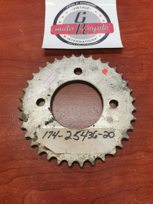 NOS Yamaha REAR DRIVE SPROCKET 36T 174-25436-20-00 SUB. 174-25436-20-33 Y89