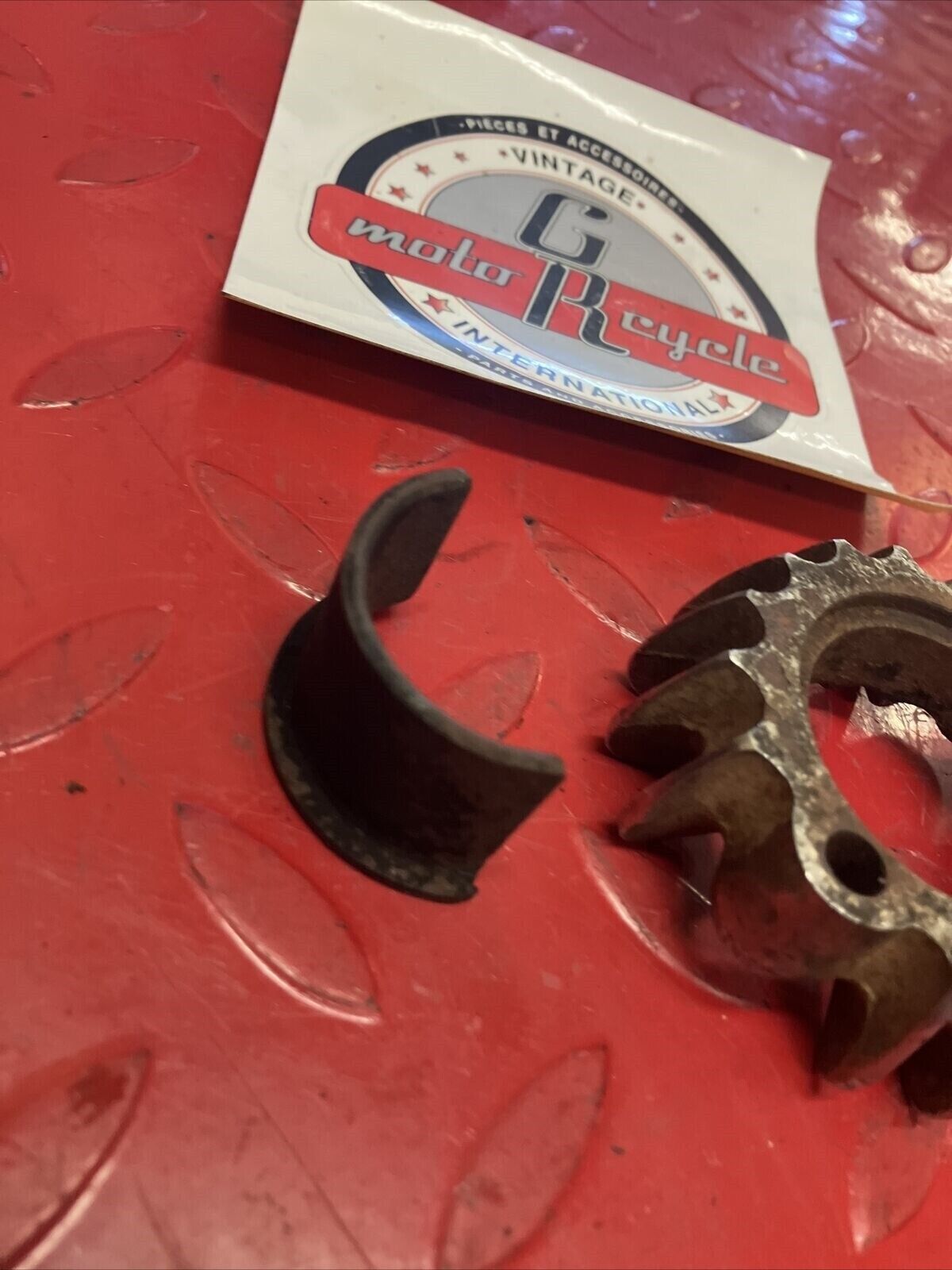 Honda XL100 1974 exhaust muffler pipe joint flange