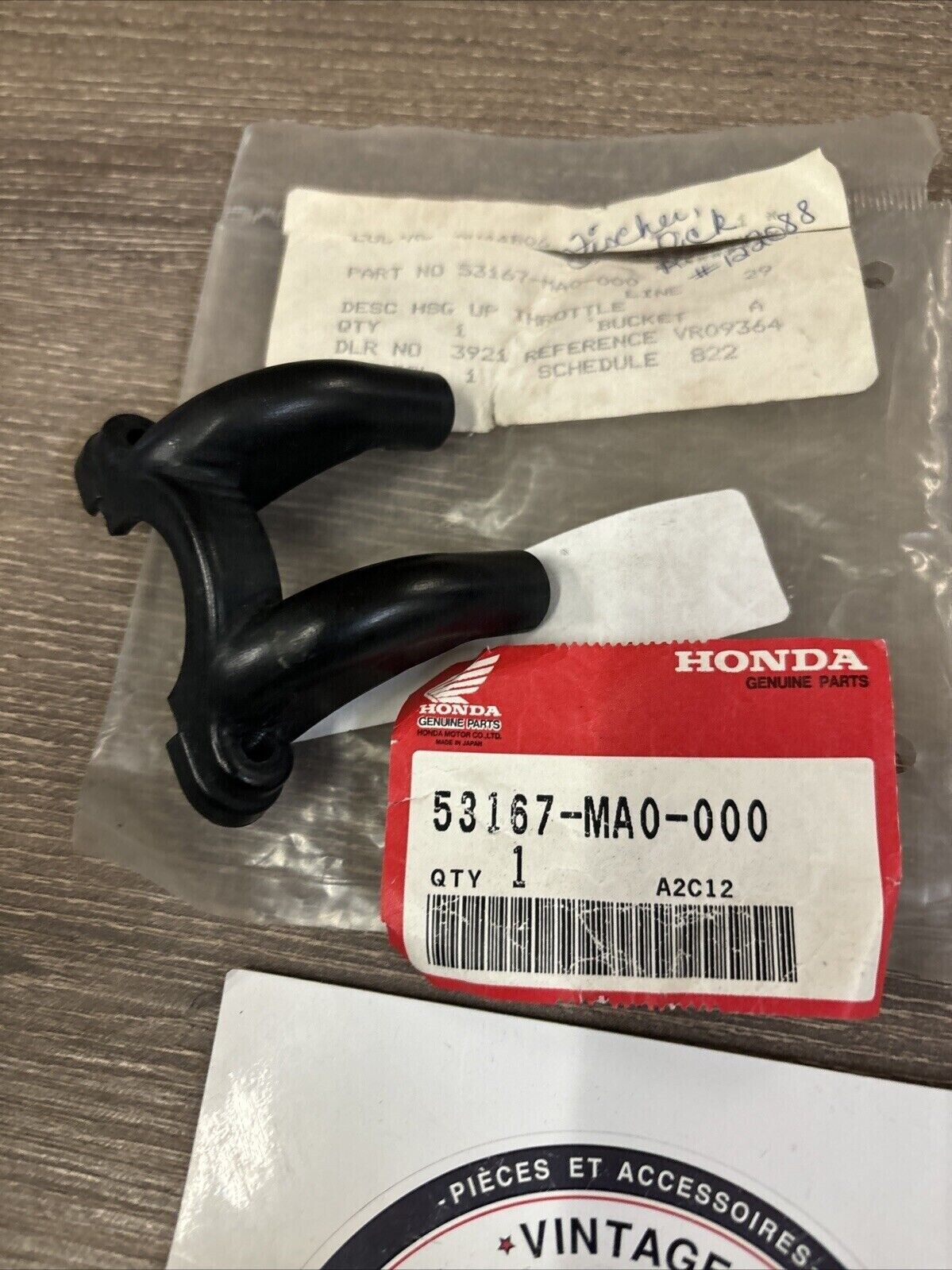 NOS Honda UPPER & LOWER THROTTLE HOUSING 53167-MA0-000 & 53168-MA0-000 H120
