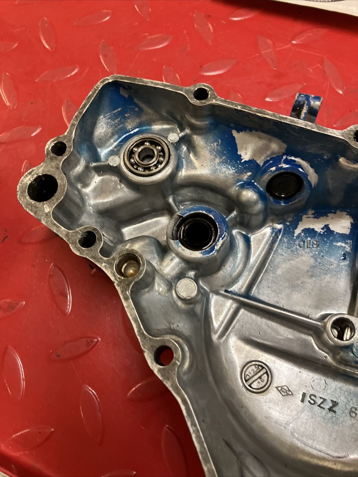 Suzuki RM125 1987 right Crankcase crank case clutch cover 1986 2