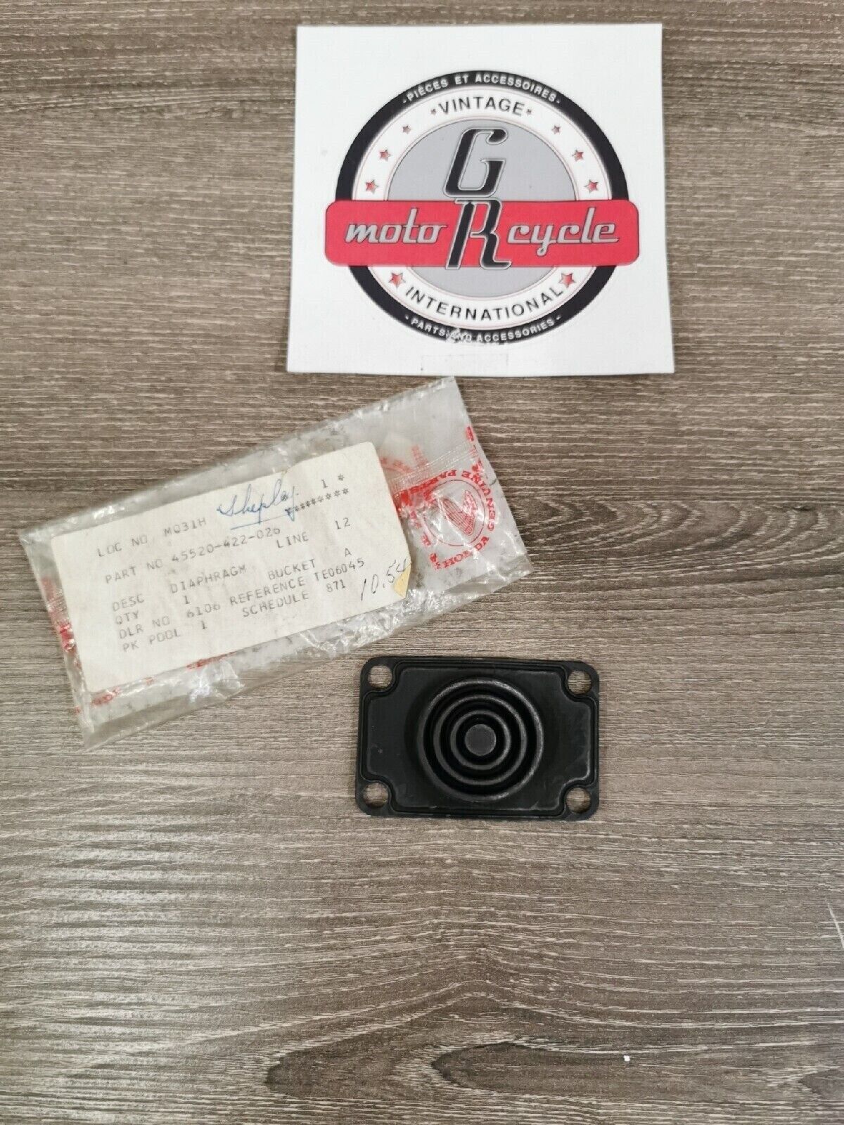 NOS HONDA CB650 CB900C GL1100 CB750C CB400 CX500 DIAPHRAGM 45520-422-026 H46