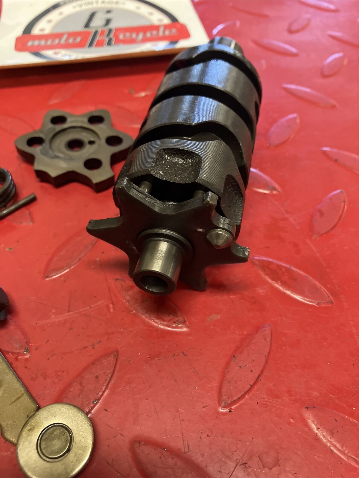 Honda XL350R 1986 transmission gearshift gear shift drum cam
