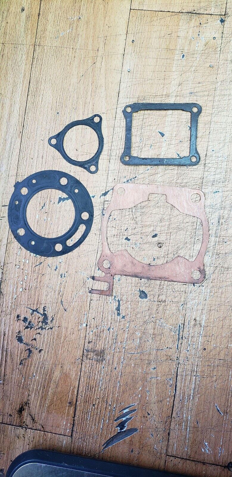 CR125R 1990 cylinder head exhaust gasket 1990 - 1997 12251-KZ4-701 18291-KZ4-700