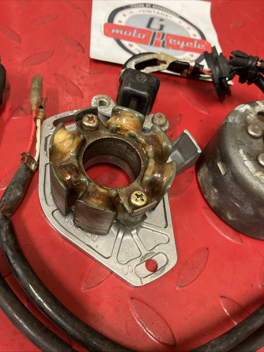 Honda CR250R 1985 Stator and flyhweel alternator magneto pulser TESTED GOOD